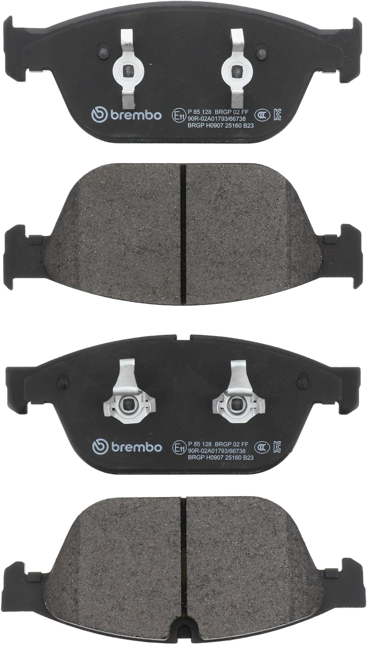 BREMBO P85128 Brembo P85128 Low-Met Front Disc Brake Pad Set AUDI OE# 4H0698151E