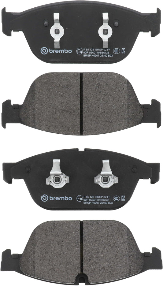 BREMBO P85128 Brembo P85128 Low-Met Front Disc Brake Pad Set AUDI OE# 4H0698151E