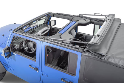 MASTERTOP 15101435 MasterTop Fabric Only Soft Top - Fits Jeep Wrangler JK 4-Door 2007-2009 - Jeep Soft Tops for Wrangler 4 Door Jeep Wrangler Soft Top 4 Door Jeep JKU Soft Top (Fabric Only, Black Diamond)