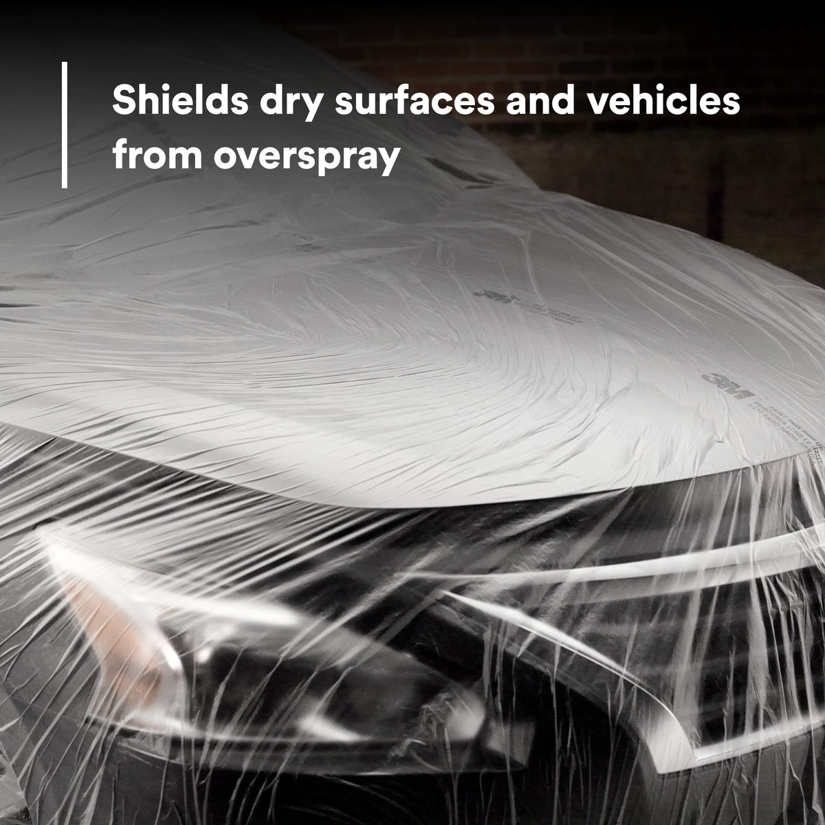 3M 06728 3M Overspray Protective Sheeting with 233+ Masking Tape (36 mm), 06728