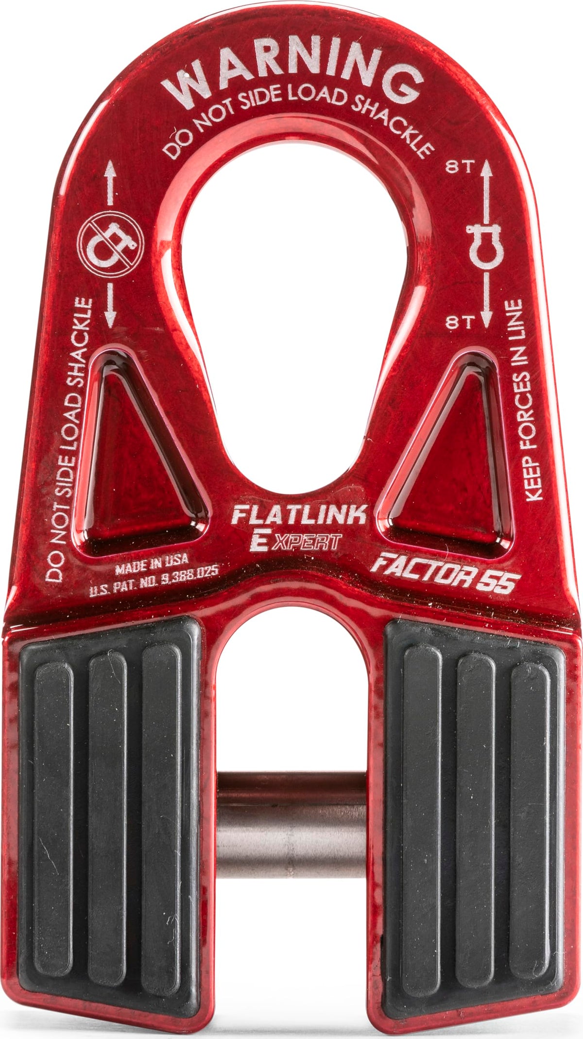 FACTOR 55 00080-01 Factor 55 Flatlink E Closed Winch System, Compatible with All Roller Fairlead License Plate Brackets - Red