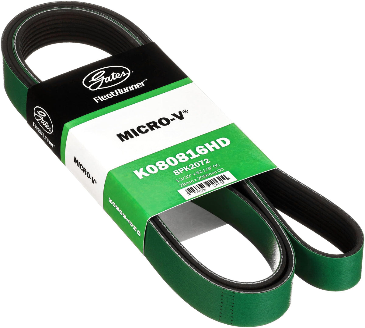 Gates K080816HD FleetRunner Micro-V Serpentine Drive Belt