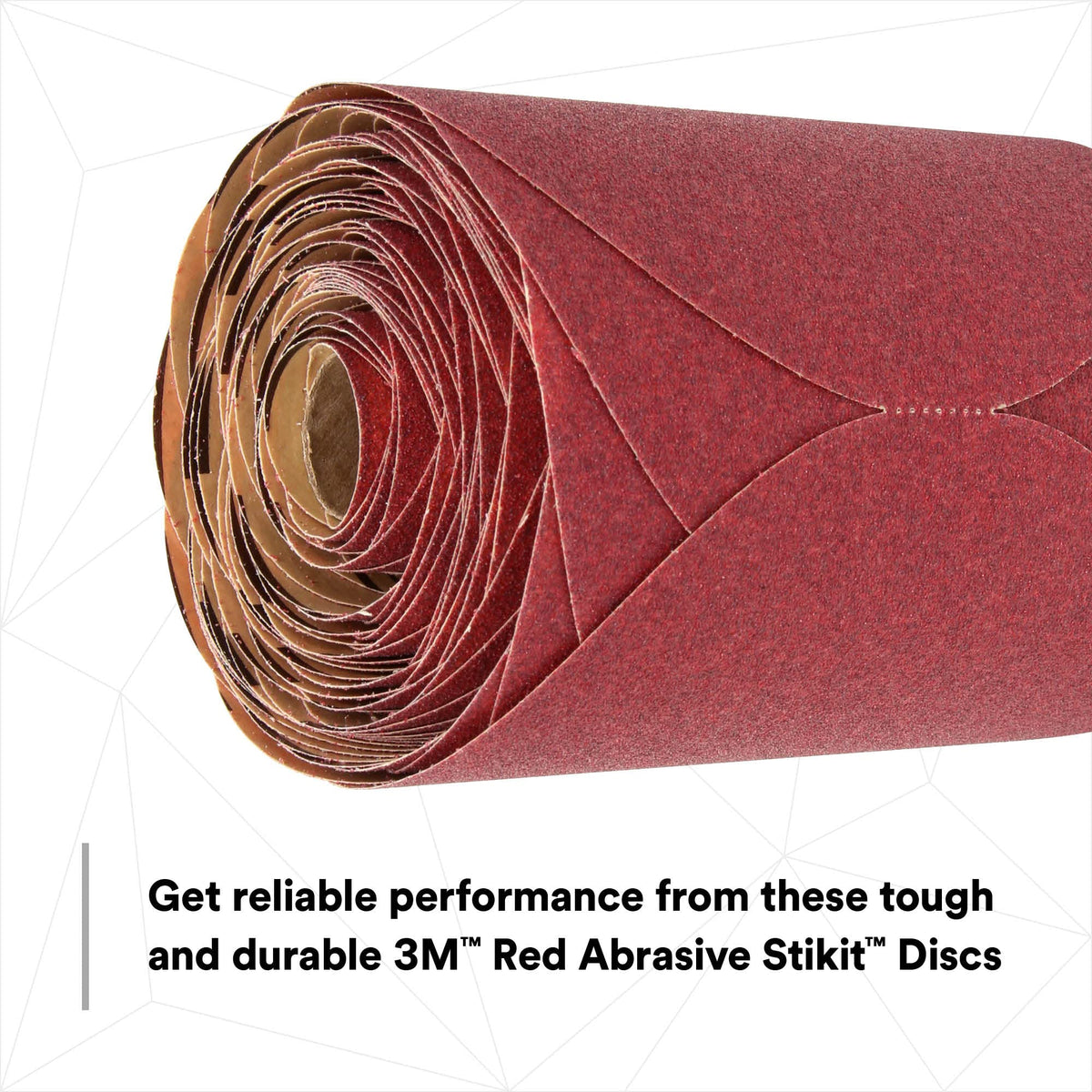 3M 01113 3M Red Abrasive Stikit Disc, 01113, 6 in, P150 Grade