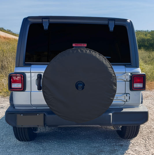 COVERCRAFT ST1103BK Covercraft Heavy Duty Spare Tire Cover, for Jeep Wrangler JL with Back-Up Camera, Fits 245/75R17, 255/75R17, 255/70R18, 285/70R17