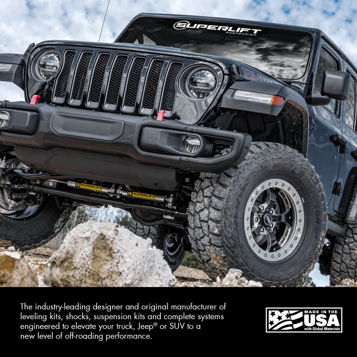 Superlift Suspension 92105 RealTruck SUPERLIFT SUSPENSION High Clearance Dual Steering Stabilizer Kit for Jeep Wrangler JK – Bilstein 5100 Series Cylinders – 92105 – Fits 2007-2018 Jeep Wrangler JK / JKU with 1.5" Lift or More