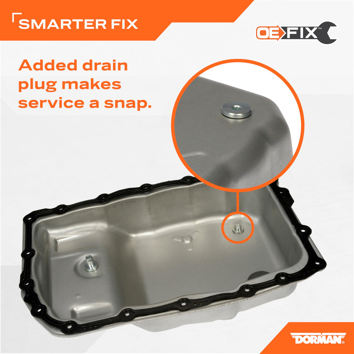 Dorman 265-580 Transmission Oil Pan with Drain Plug