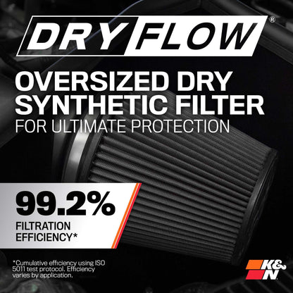 K&N FILTER 71-3110 K&N Cold Air Intake System: Dry-Flow Air Filter, Increase Performance & Towing: Compatible with 2019-2026 Chevy/GMC/Cadillac Silverado 1500, Suburban, Tahoe, Sierra 1500, Yukon, Escalade, 71-3110