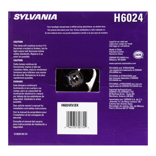 SYLVANIA H6024.BX SYLVANIA - H6024 XtraVision (7 inch Round) Sealed Beam Headlight - Halogen Headlight Replacement PAR56 - Delivers More Down Road Visibility (Contains