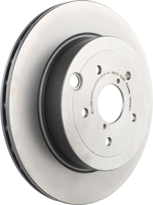 BREMBO 09.A198.11 Brembo 09.A198.11 UV Coated Pillar Vented Rear Brake Rotor SUBARU OE# 26700FG010