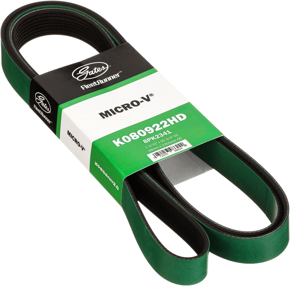 Gates K080922HD FleetRunner Micro-V Serpentine Drive Belt