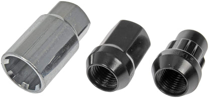 Dorman 713-675A Black Acorn Wheel Nut Lock Set