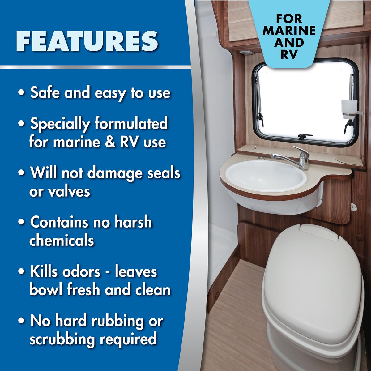 STAR BRITE 086416 STAR BRITE Toilet Bowl Cleaner - For Boat, RV, Portable Toilets, Removes Stains, Fresh Scent, 16oz (086416)