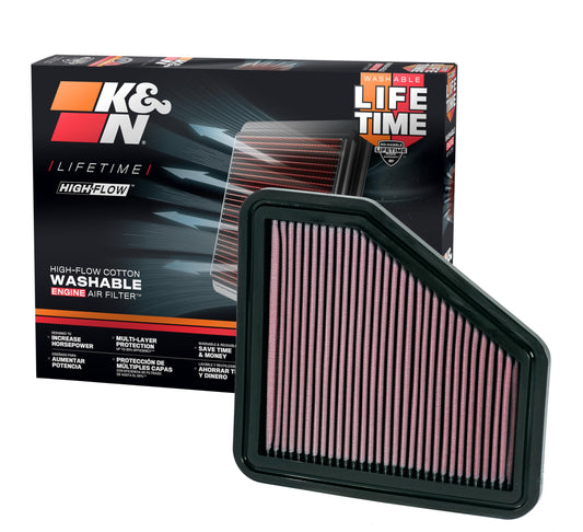 K&N FILTER 33-2326 K&N High-Flow Original Lifetime Engine Air Filter: Increase Power: Premium, Washable: Compatible with Lexus/Pontiac/Scion/Toyota: ES350, Vibe, TC, xB, Avalon, Corolla, Camry, Maxtrix, Venza, 33-2326