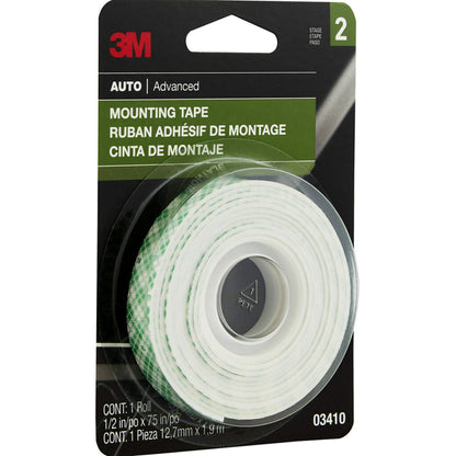 3M 03410 3M Mounting Tape, 03410, 1/2 in x 75 in