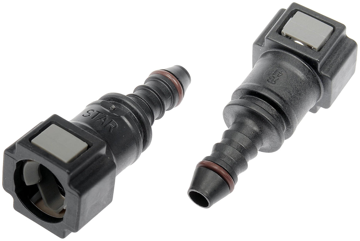 DORMAN 800-188 Dorman 800-188 Quick Connector 5/16 In. Steel TO 6mm Nylon 180 with O ring, 2 Pack