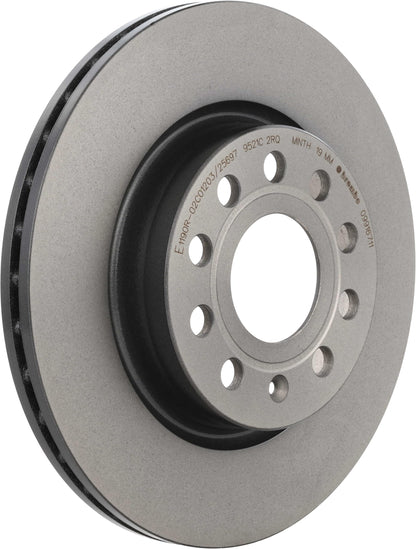 BREMBO 09916711C02 Brembo 09.9167.11 UV Coated vented Front Brake Rotor AUDI/SEAT/SKODA/SKODA (SVW)/VW/VW (FAW) OE# 1K0615301AK
