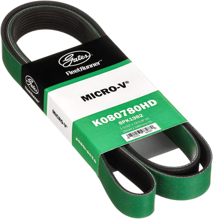 Gates K080780HD FleetRunner Micro-V Serpentine Drive Belt