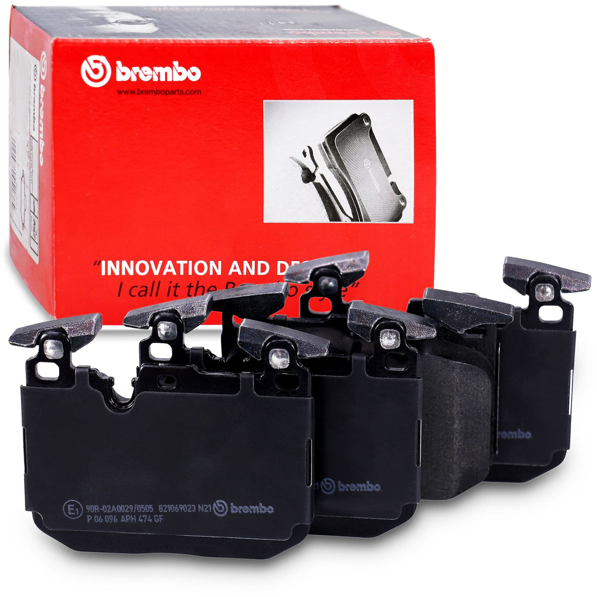 BREMBO P06096 Brembo P06096 Low-Met Front Disc Brake Pad Set BMW OE# 34116878882