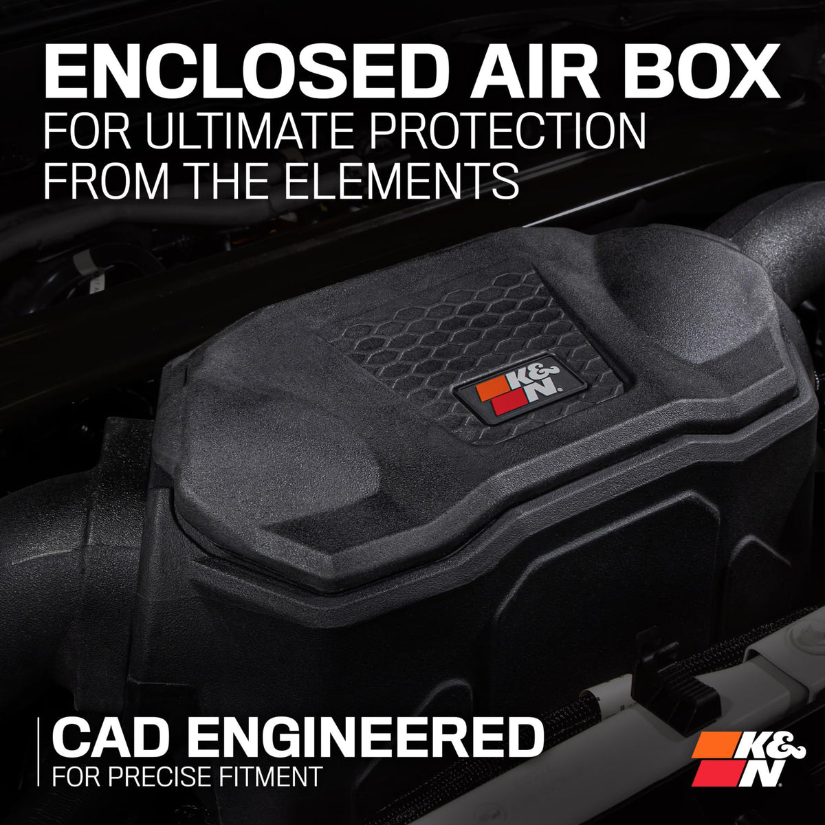 K&N FILTER 63-2622 K&N Cold Air Intake System: High-Flow Air Filter, Increase Performance & Towing: Compatible with 2020-2025 Ford/Lincoln: Explorer, Avitor, 63-2622