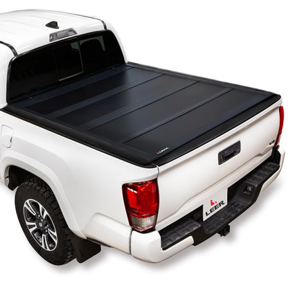 LEER 650105 LEER HF650M Quad-Folding Truck Bed Tonneau Cover, Fits Chevy Colorado and GMC Canyon, Years 2015-2026, 5'2" Truck Bed, Black