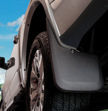 Husky Liners 59521 Husky Liners Custom Mud Guards – Fits 2021-2026 Ford F-150 (King Ranch, Lariat, Limited, Platinum, SSV, Tremor, XL, XLT) – Rear Set, 2-pc Black - 59521