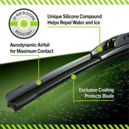 TRICO 90-251 TRICO Silicone Ceramic™ (90-251) 25 Inch Automotive Replacement Windshield Wiper Blades For my Car, Ceramic Coated Silicone Super Premium All Weather Beam Blade for Select Vehicle Models