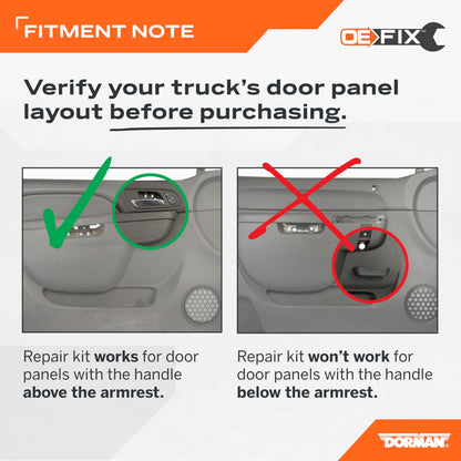 Dorman 926-740 Patent Pending Front Driver Side Armrest Repair