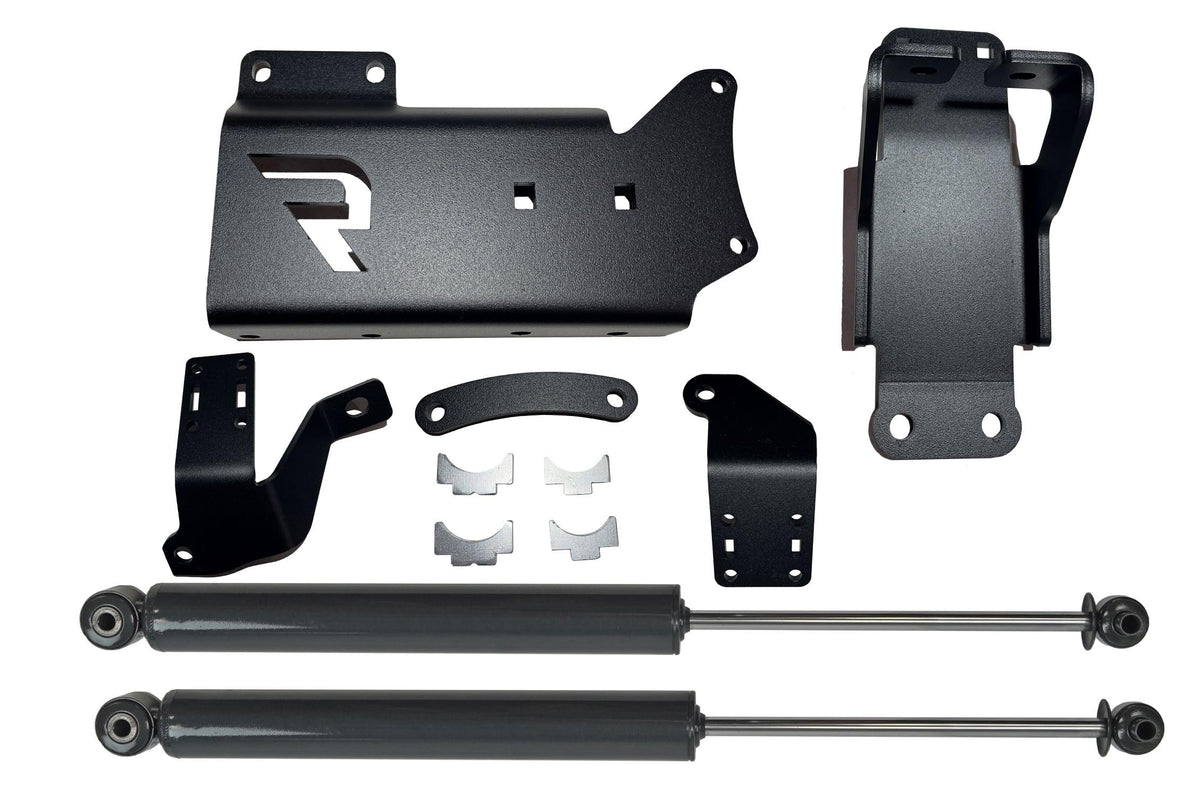 SUPERLIFT 92771-1 SUPERLIFT SUSPENSION Dual Steering Stabilizer Kit for RAM 2500/3500 | Shadow Series Cylinders | 92771-1 | Fits 2014-2025 RAM 2500/3500 4WD with No Lift to Any Lift Height