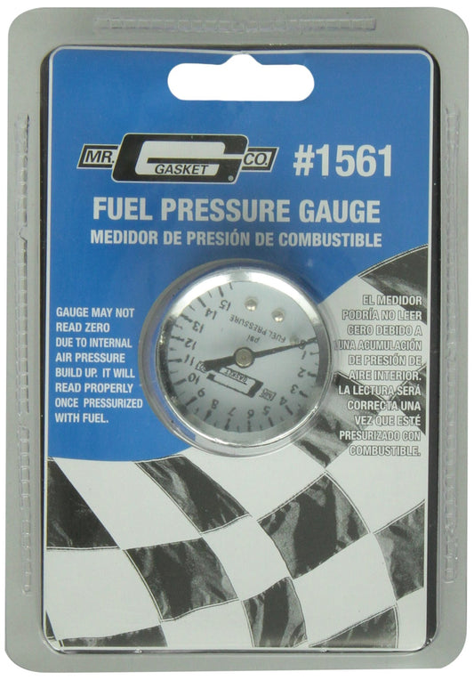 MR GASKET 1561 Mr. Gasket 1561 Fuel Pressure Gauge 1.500 in.