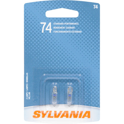SYLVANIA 74.BP2 SYLVANIA 74 Basic Miniature Bulb, (Contains 2 Bulbs)