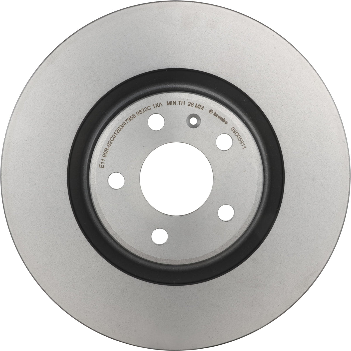BREMBO 09D05911C02 Brembo 09.D059.11 UV Coated vented Brake Rotor AUDI/AUDI (FAW) OE# 80A615301A