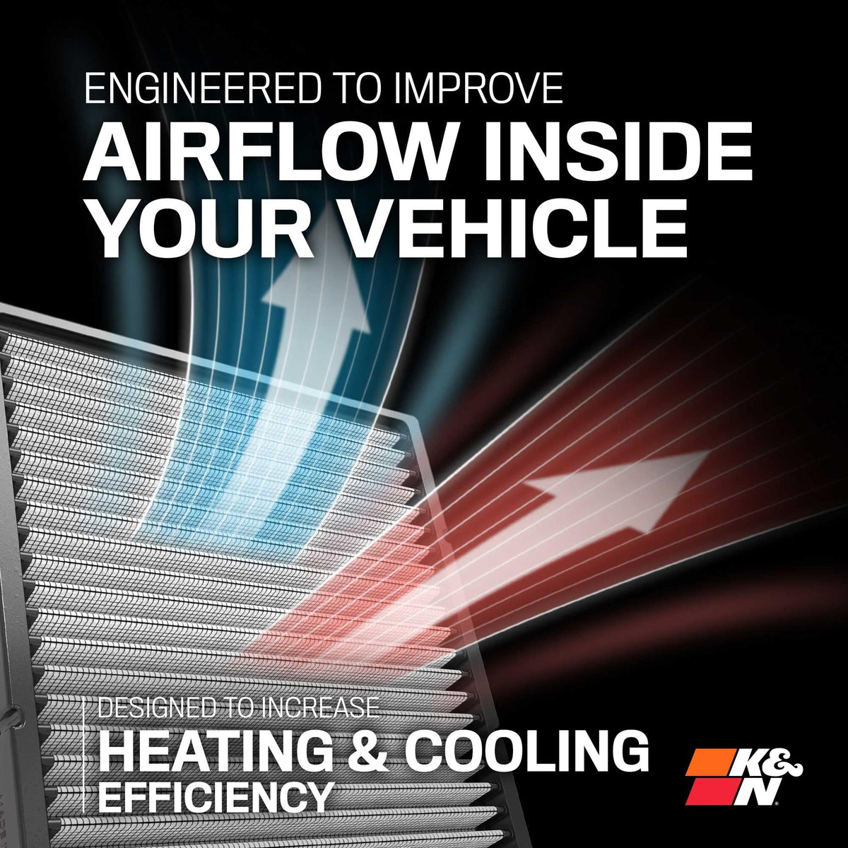 K&N FILTER VF2065 K&N LIFETIME Cabin Air Filter: Washable, Clean Air for your Cabin, VF2065