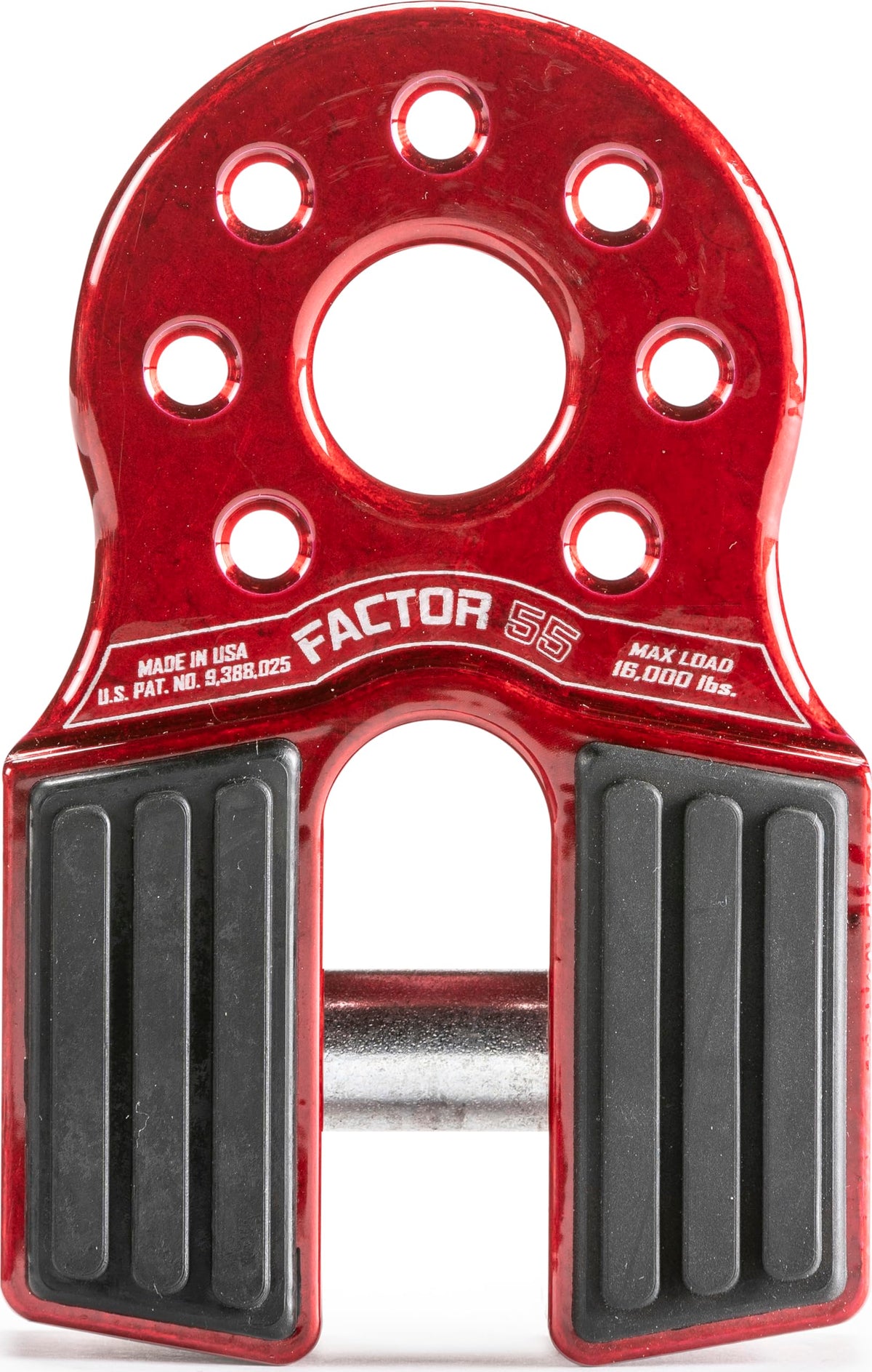 FACTOR 55 00050-01 Factor 55 Flatlink Shackle Mount Winch, Designed for use Steel or Synthetic Ropes up to 6,000 lbs - Red
