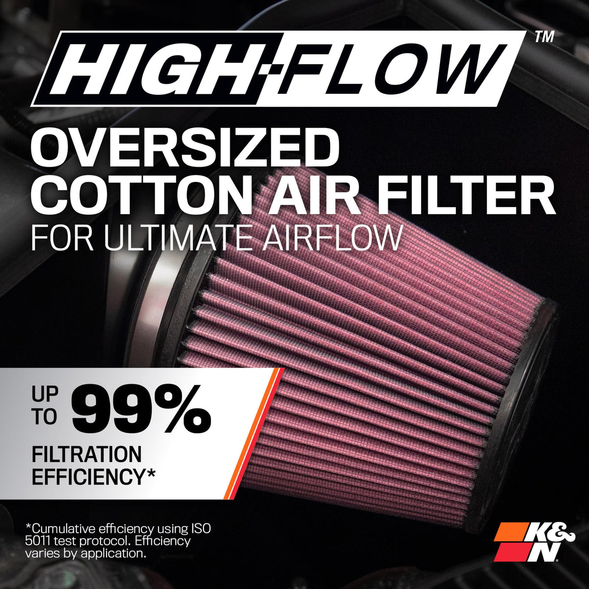 K&N FILTER 63-2622 K&N Cold Air Intake System: High-Flow Air Filter, Increase Performance & Towing: Compatible with 2020-2025 Ford/Lincoln: Explorer, Avitor, 63-2622