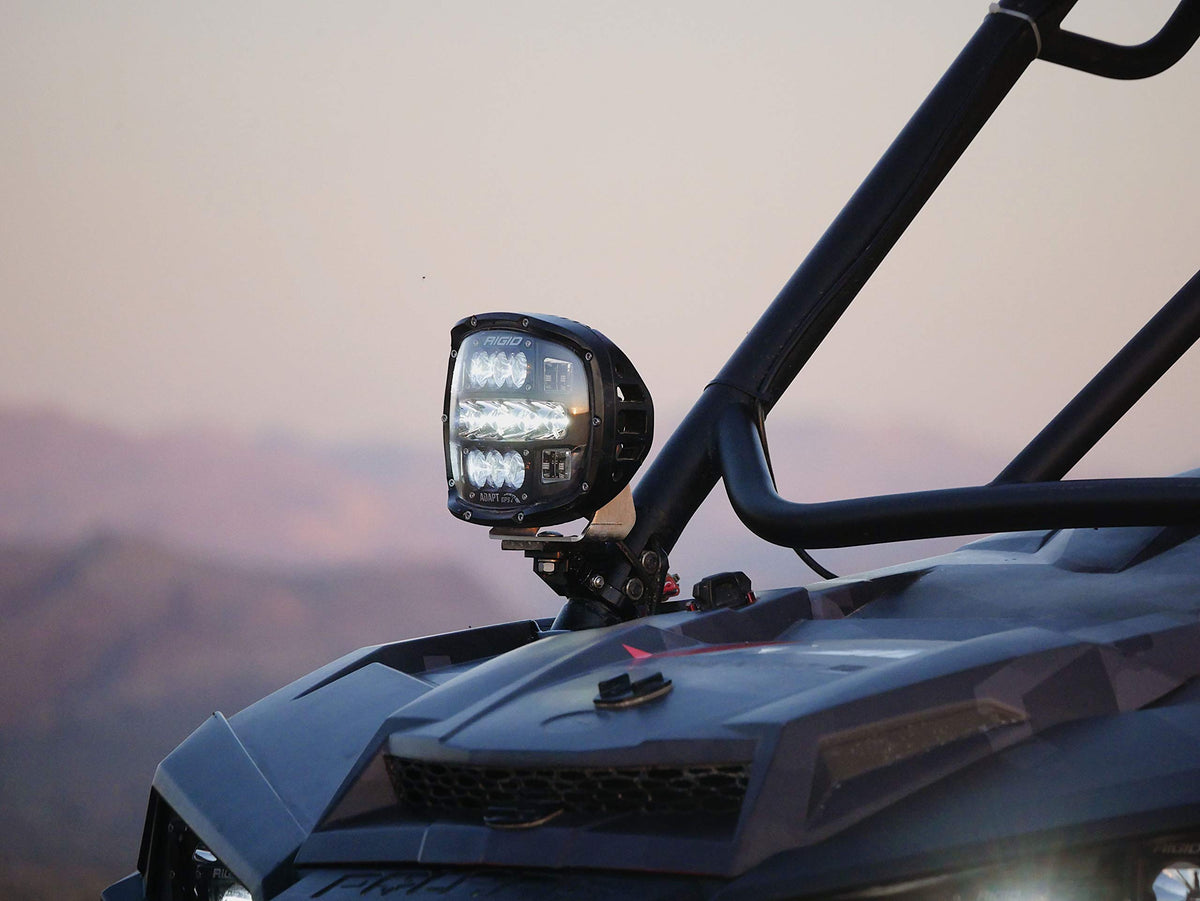 Rigid Industries 300414 RIGID INDUSTRIES Adapt XP Extreme Powersports LED Light Pod with 3 Optic Lighting Zones and GPS Module, Single