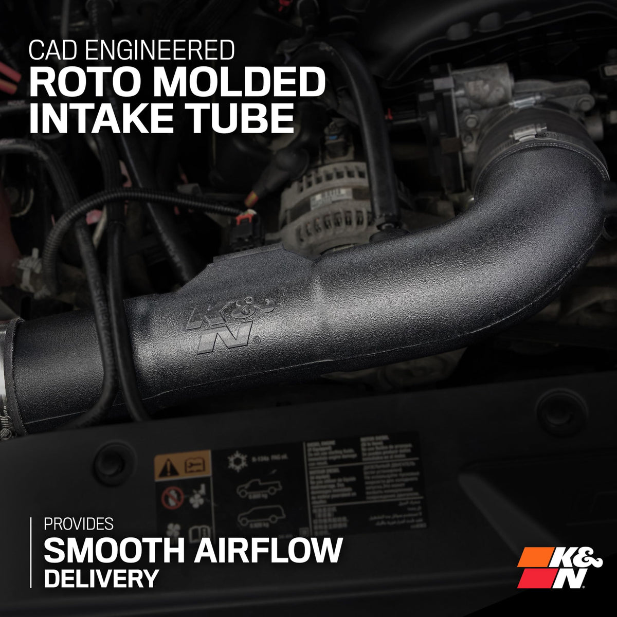 K&N FILTER 30-3082 K&N Cold Air Intake System: Dry-Flow Air Filter, Increase Performance & Towing: Compatible with 2014-2020 Chevy/GMC/Cadillac Silverado 1500, Suburban, Tahoe, Sierra 1500, Yukon, Escalade, 30-3082