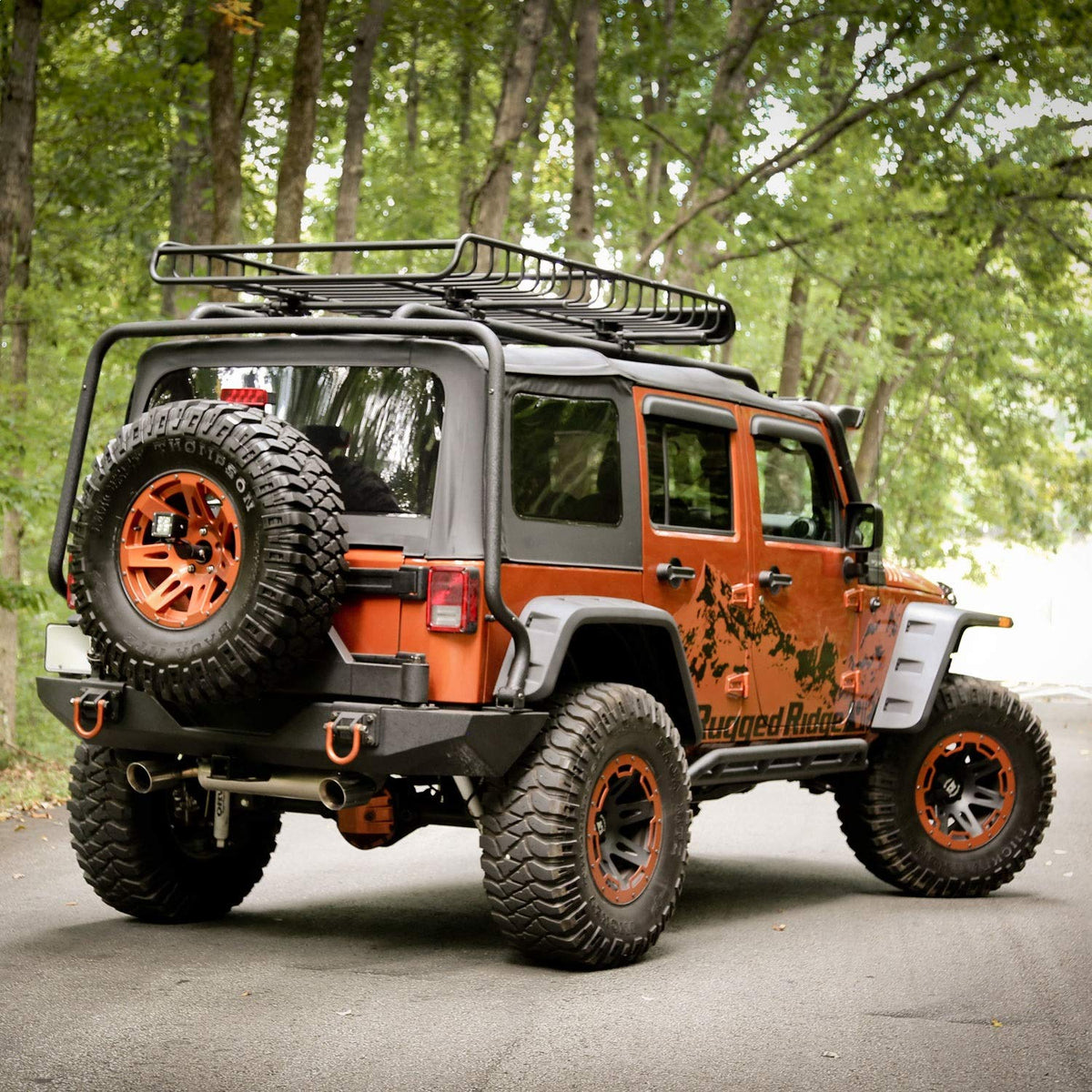 RUGGED RIDGE 11640.10 Rugged Ridge | Hurricane Flat Fender Flare Kit | 11640.10 | Fits 2007-2018 Jeep Wrangler JK