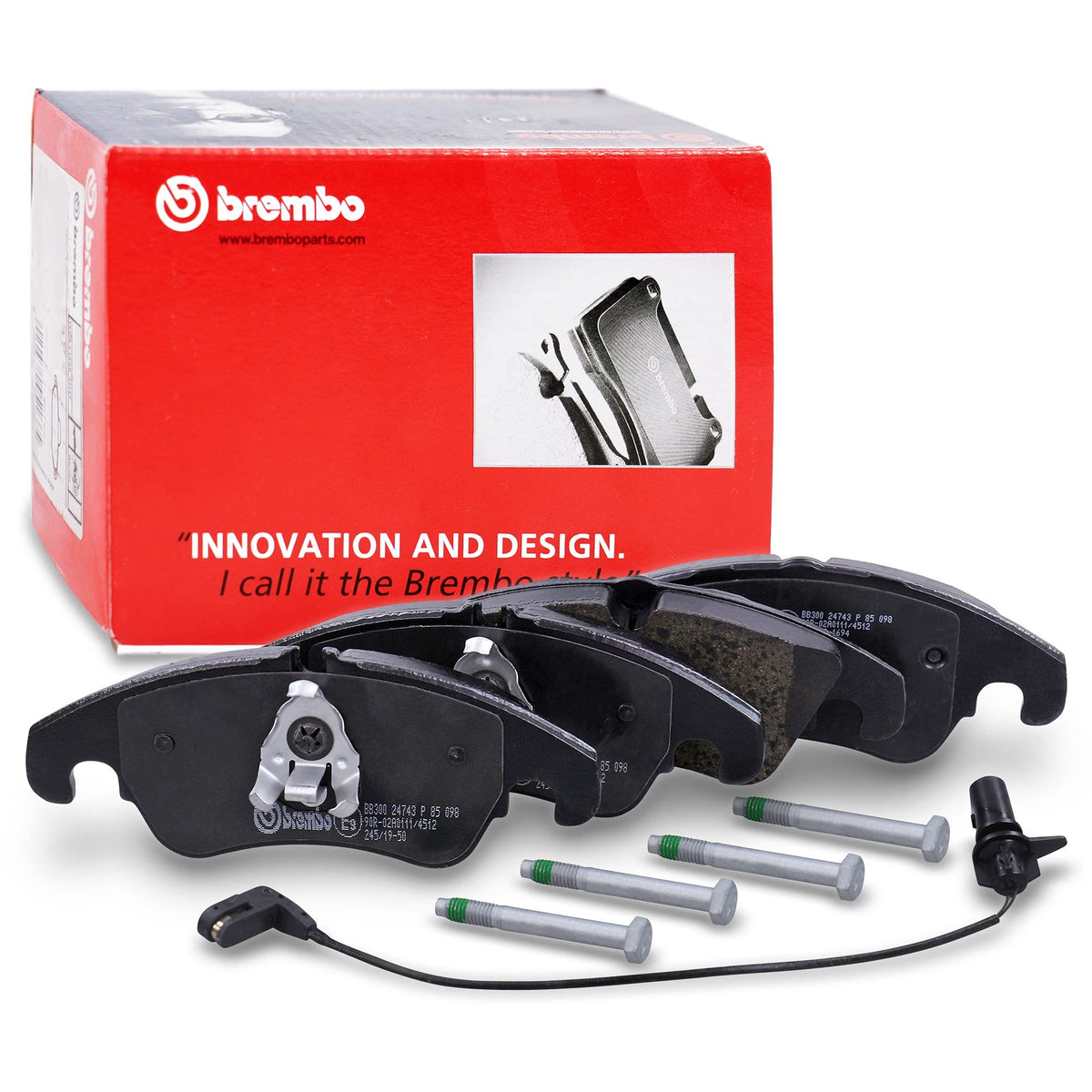 BREMBO P85098 Brembo P85098 Low-Met Front Disc Brake Pad Set AUDI/AUDI (FAW) OE# 8K0698151H