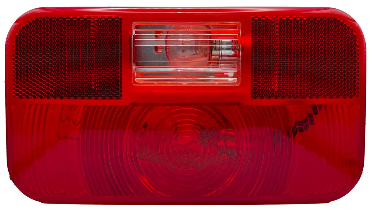 RV DESIGNER L973 RV Designer L973 - Incandescent Rect. Tail Light w/Reflex and Backup Light