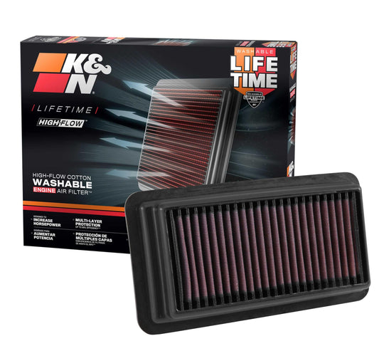 K&N FILTER 33-5044 K&N High-Flow Original Lifetime Engine Air Filter: Increase Power: Premium, Washable: Compatible with 2014-2022 HONDA: Civic, Civic SI, CRV, 33-5044