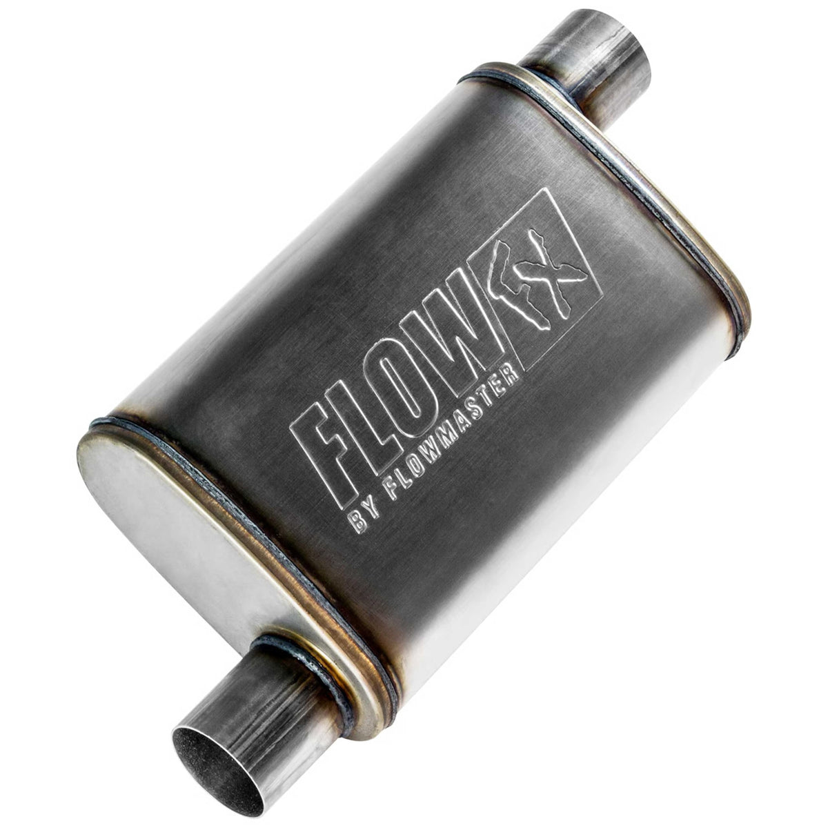 FLOWMASTER 71236 Flowmaster Flow FX Chambered Muffler – 2.50" Offset In / 2.50" Offset Out