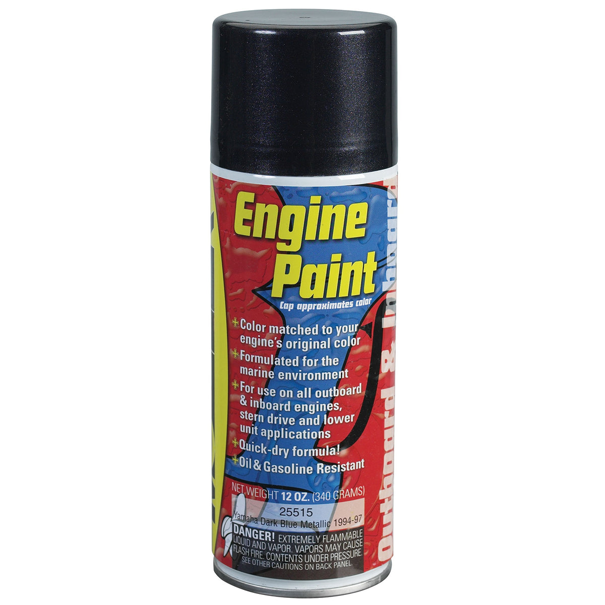MOELLER 025107 Moeller 025107 Evinrude Blue Metallic 12 oz. Engine Paint