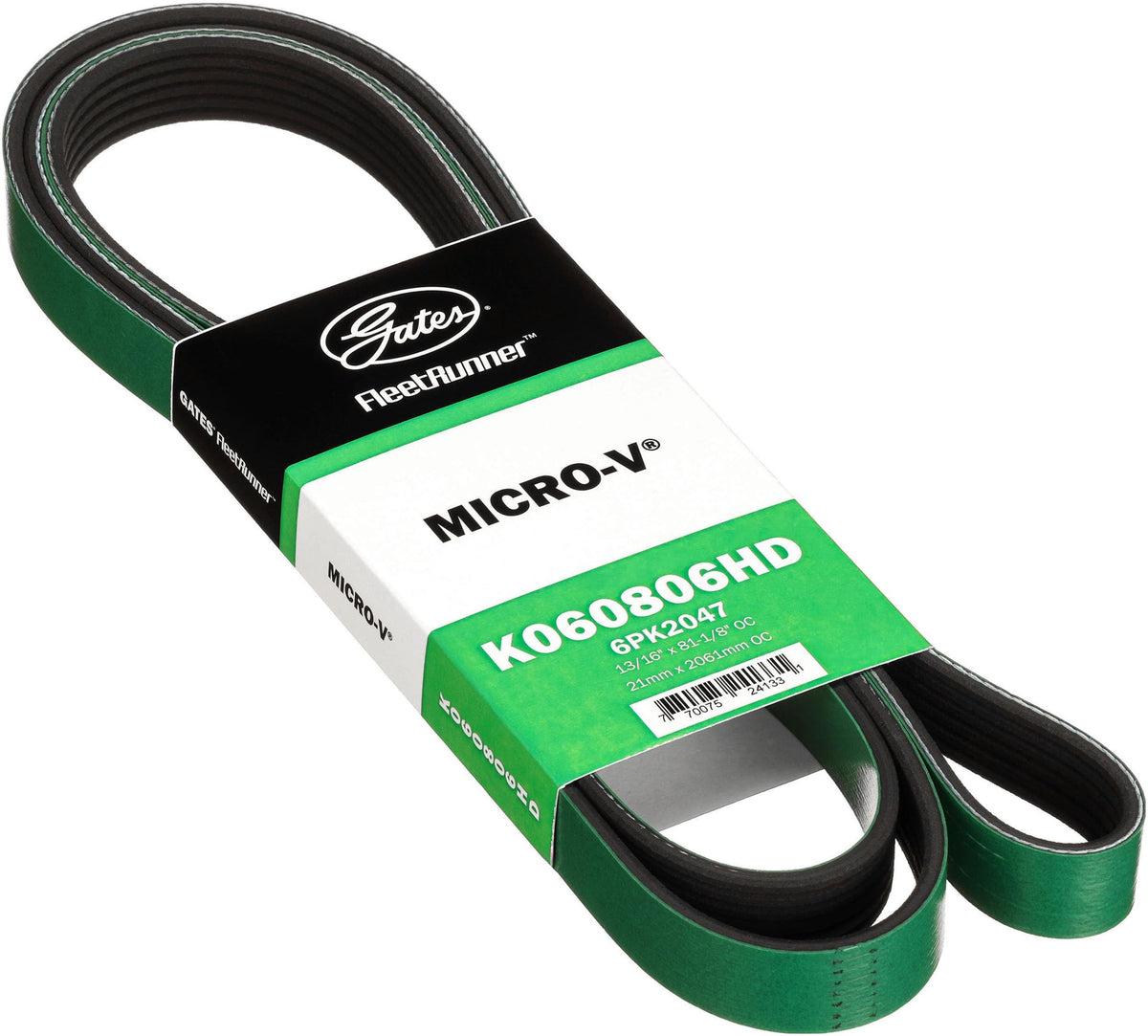 Gates K060806HD FleetRunner Micro-V Serpentine Drive Belt