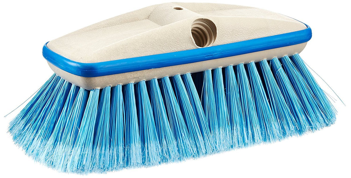 STAR BRITE 040162 STAR BRITE Deluxe Medium Wash 8" Brush Head with Bumper, Dual Connections
