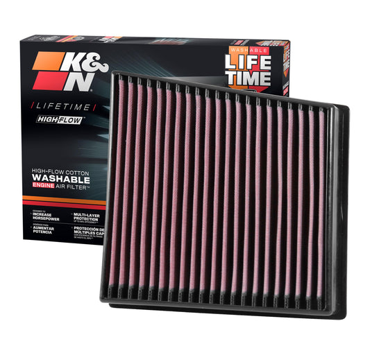 K&N FILTER 33-5065 K&N Performance Diesel High-Flow Lifetime Engine Air Filter: Increase Power: Premium, Washable: Compatible with 2017-2019 Chervolet/GMC: Silverado 2500 & 3500, Sierra 2500 & 3500, 33-5065