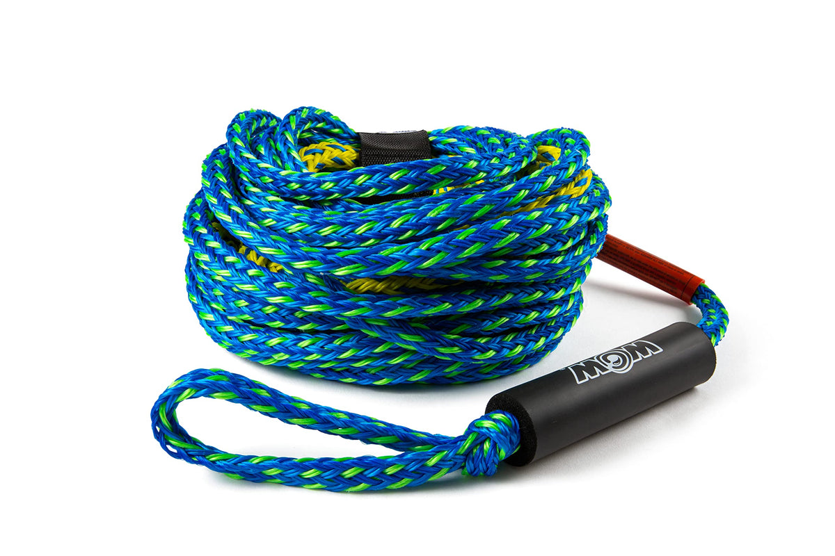 WOW SPORTS 22-WRP-4608 WOW Sports Towing Rope for Wakeboard, Water Ski and Wakesurf, 4-Rider 4K Tow Rope with 2 Sections, 60'