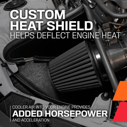 K&N FILTER 30-2591 K&N Cold Air Intake System: Dry-Flow Air Filter, Increase Performance & Towing: Compatible with 2015-2020 Ford: F150, 30-2591
