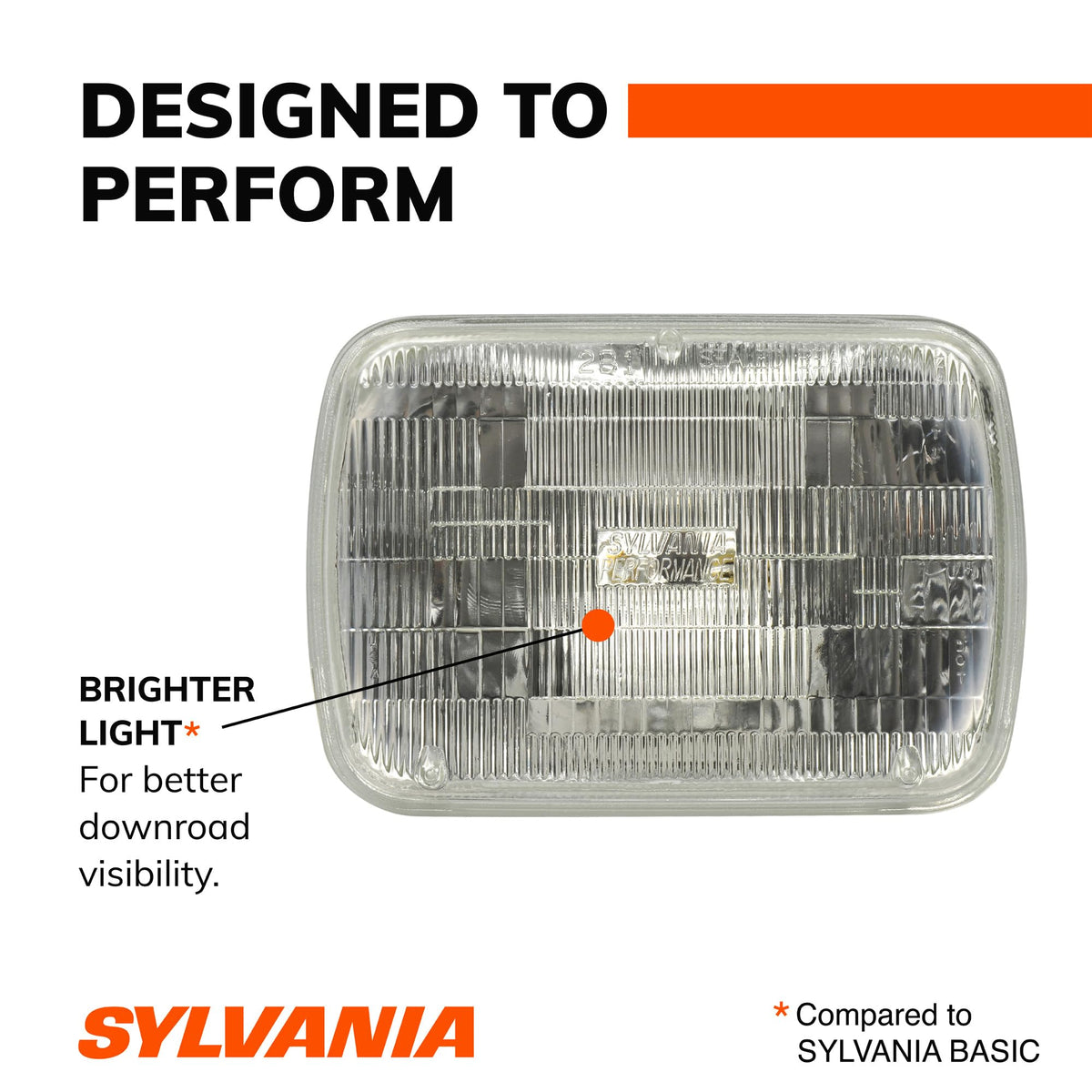 SYLVANIA H6054XV.BX SYLVANIA - H6054 XtraVision Sealed Beam Headlight - Halogen Headlight Replacement 142x200 - Delivers More Down Road Visibility (Contains 1 Bulb)