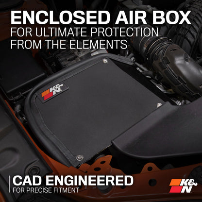 K&N FILTER 69-8012TC K&N Cold Air Intake System: High-Flow Air-Filter, Increase Performance & Horsepower: Compatible with 2022-2023 SUBARU WRX, 69-8012TC