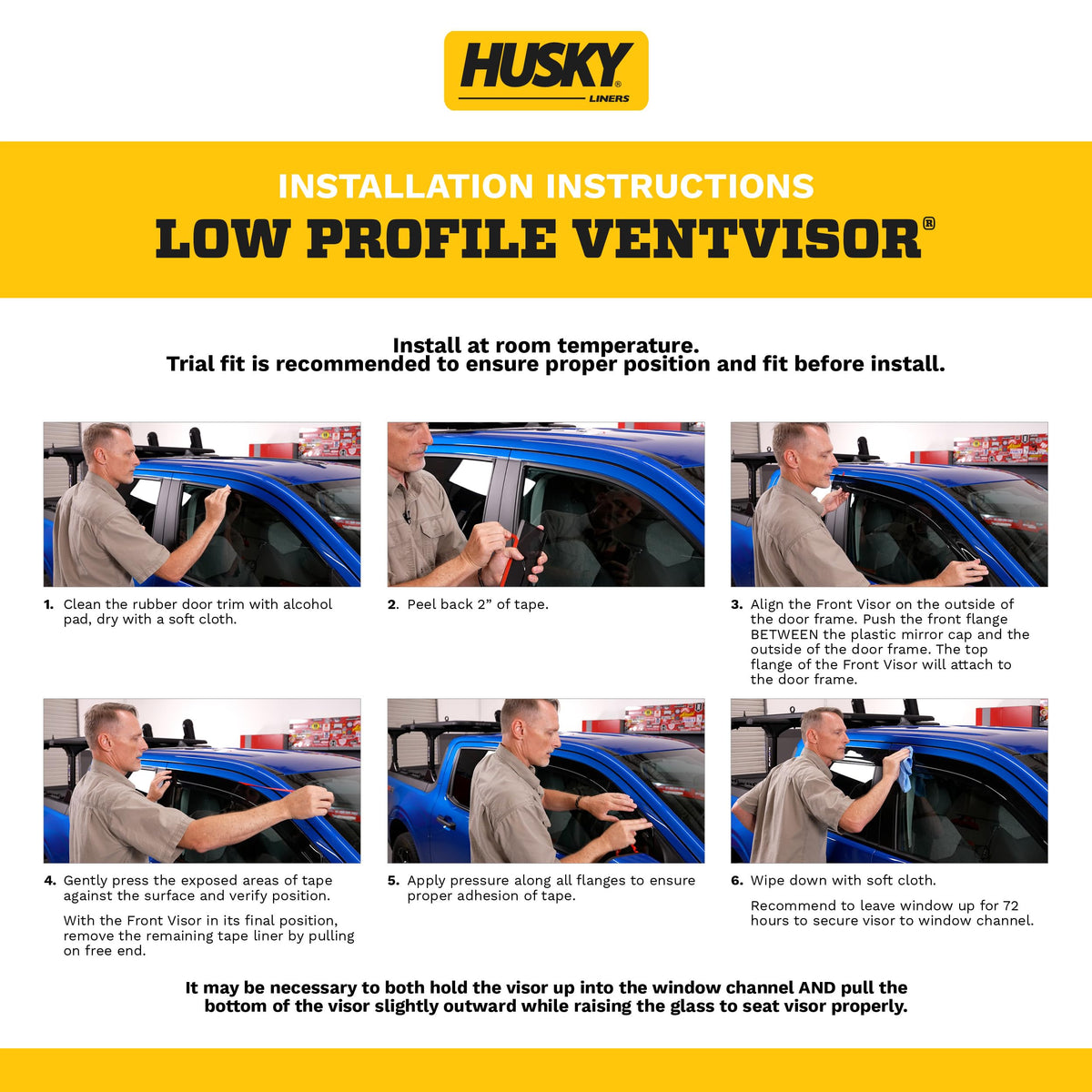 Husky Liners 2854114 Low Profile Ventvisor Rain Guards